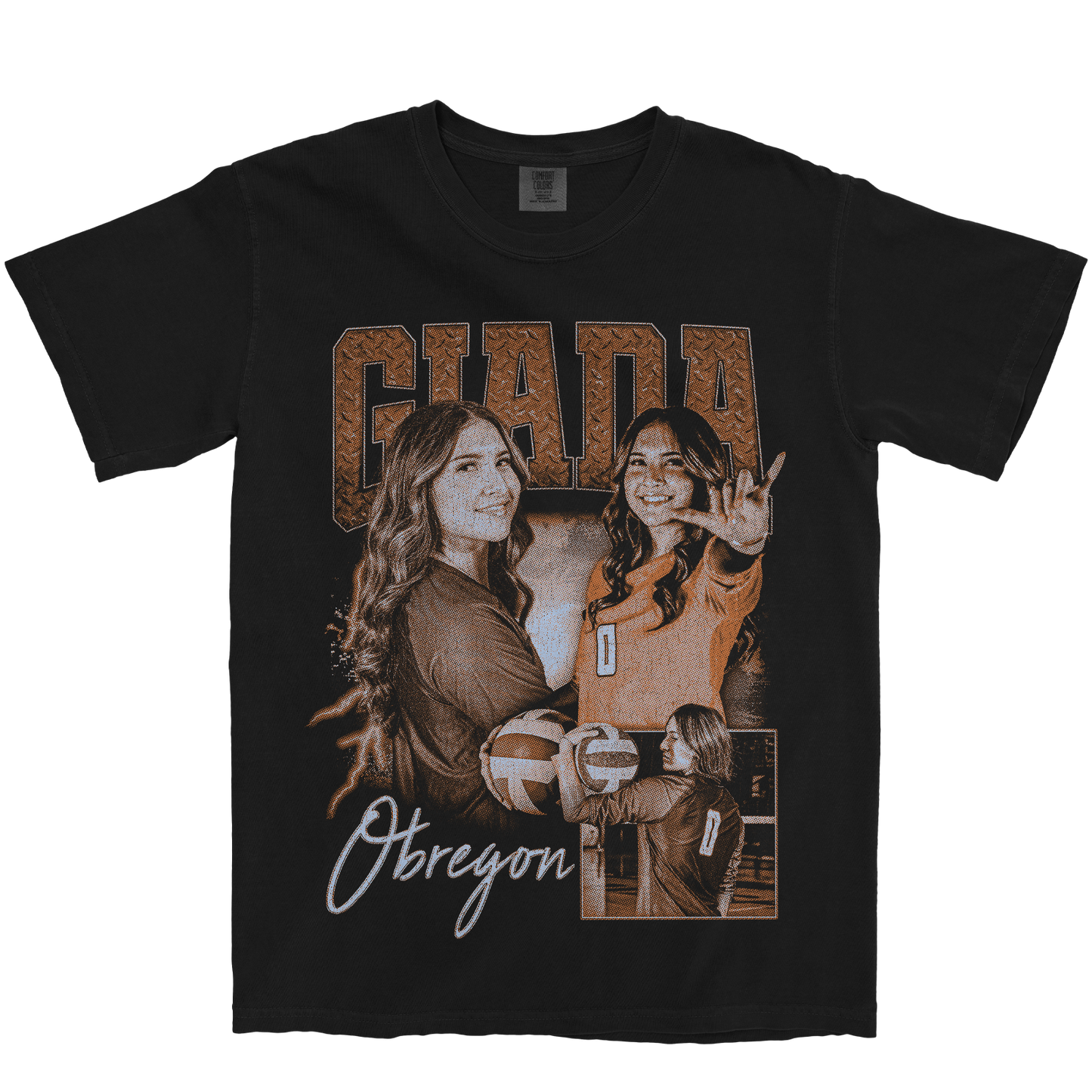 GIADA OBREGON GRAPHIC BLACK TEE