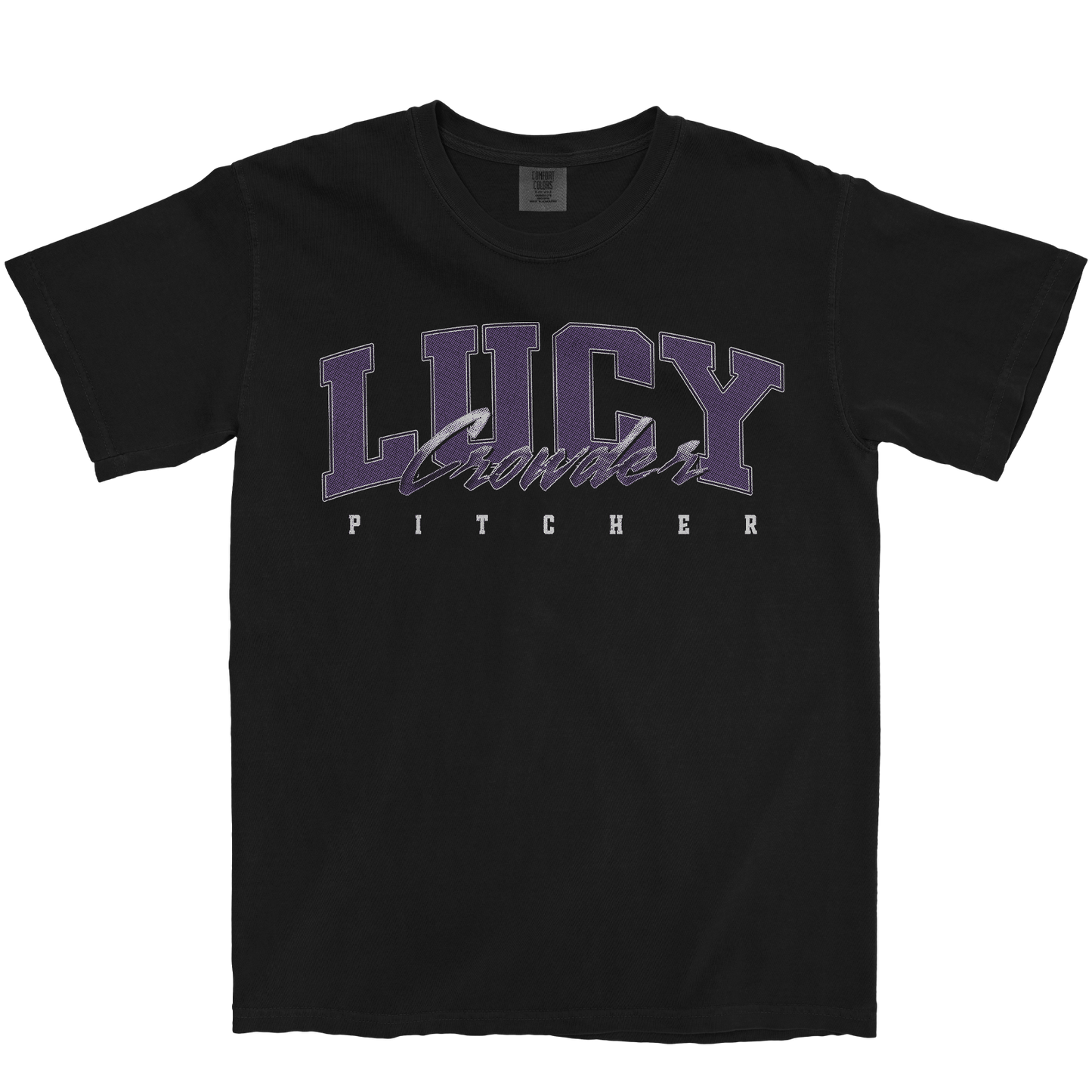 LUCY CROWDER RETRO BLACK TEE
