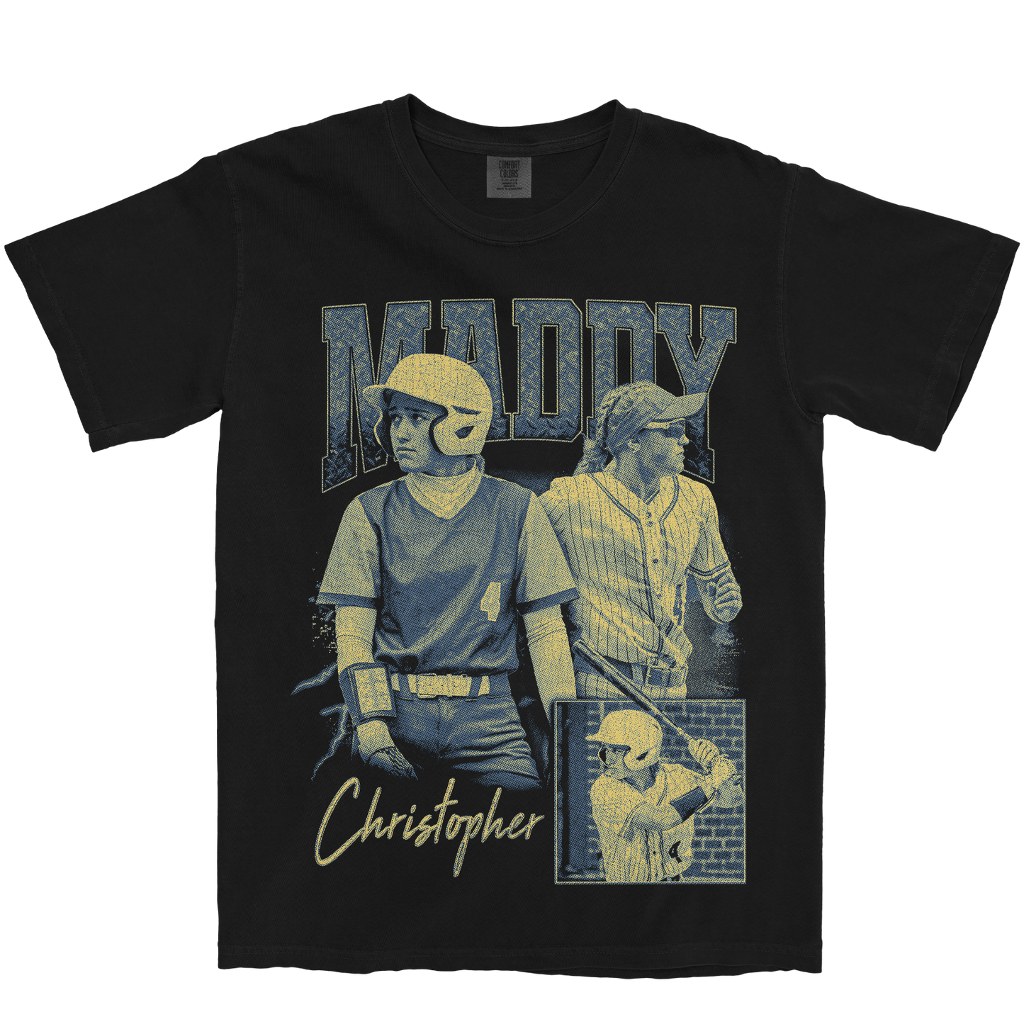 MADDY CHRISTOPHER GRAPHIC BLACK TEE