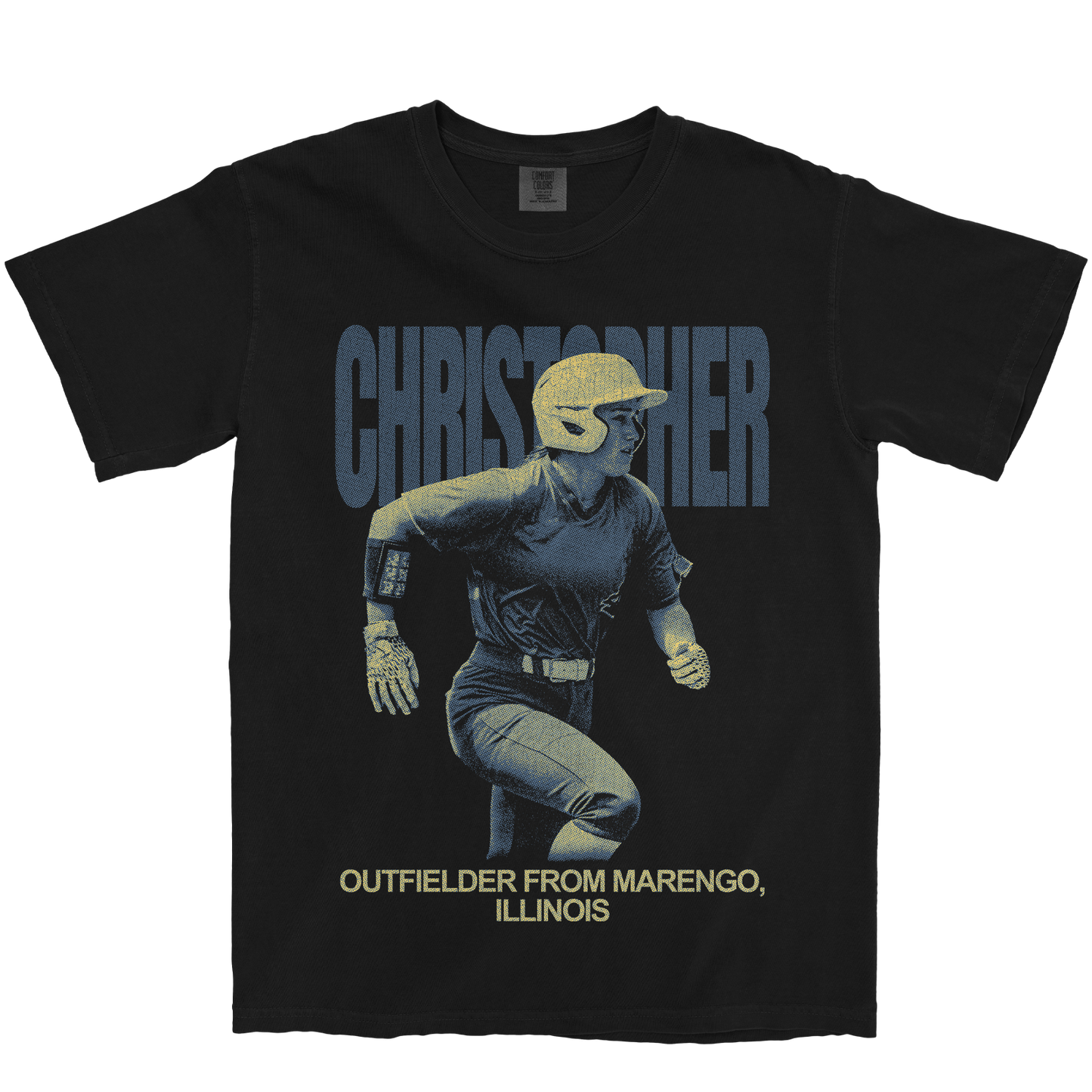 MADDY CHRISTOPHER VINTAGE BLACK TEE