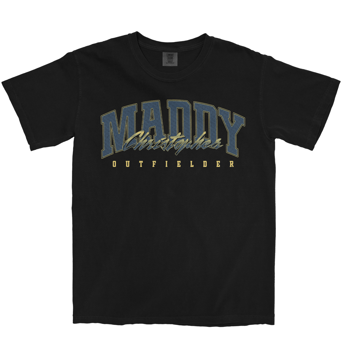 MADDY CHRISTOPHER RETRO BLACK TEE