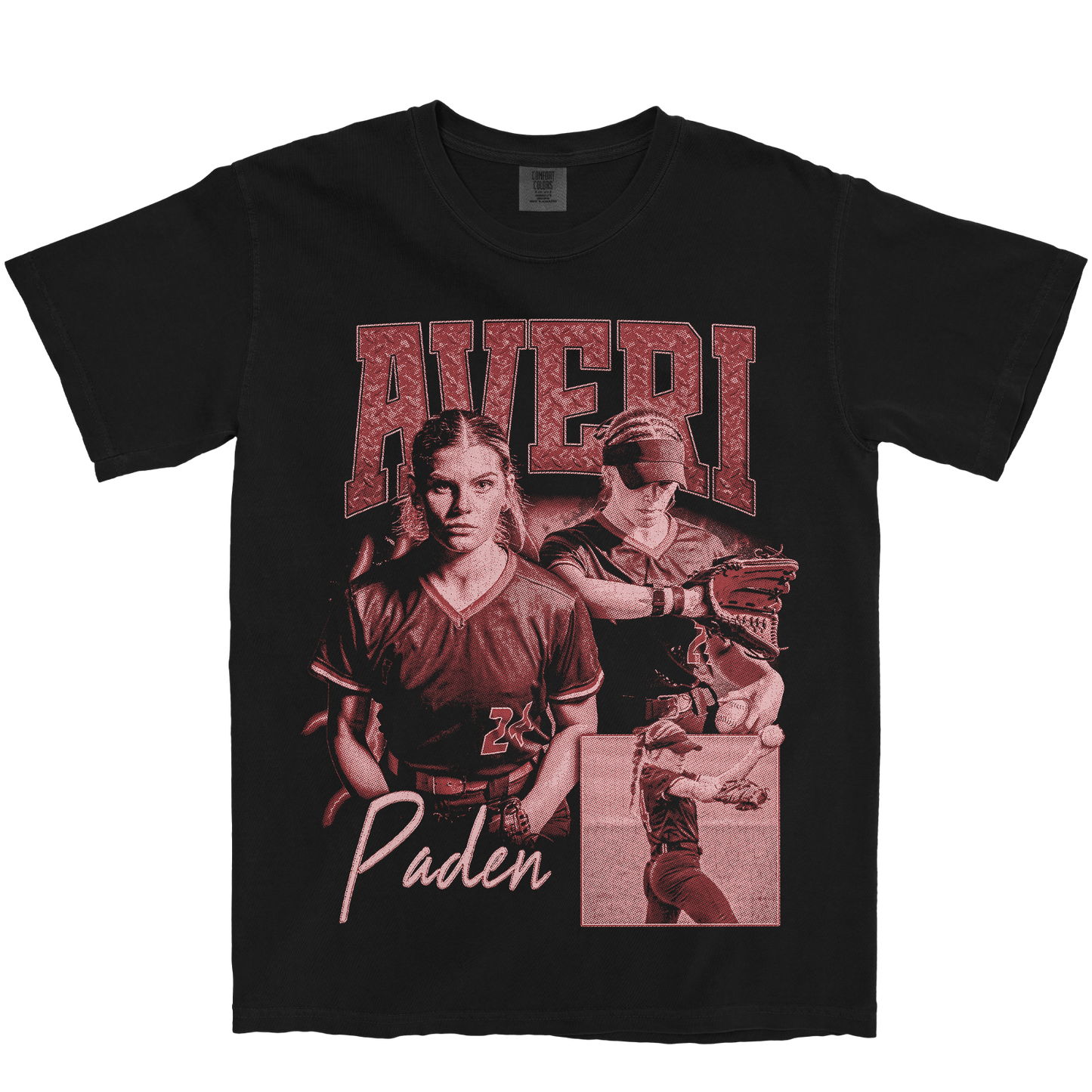 AVERI PADEN GRAPHIC BLACK TEE