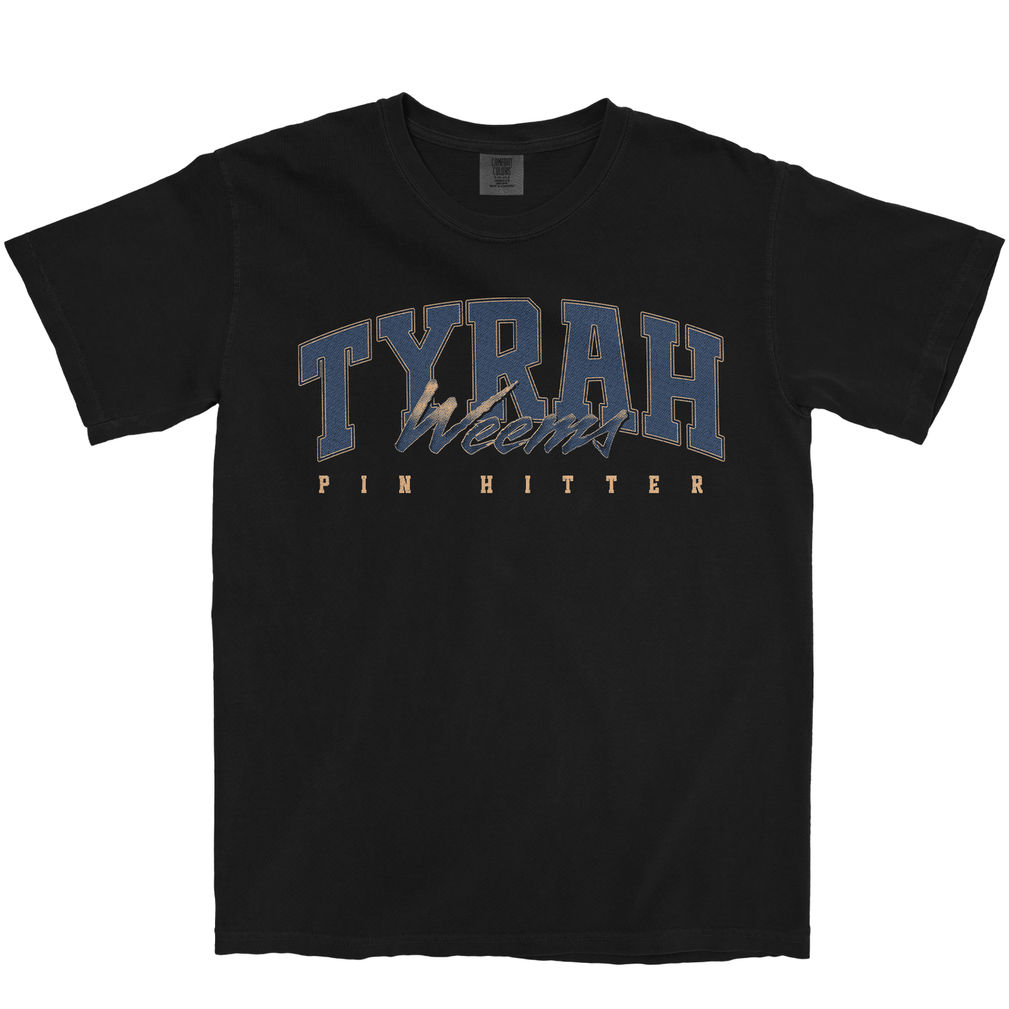 TYRAH WEEMS RETRO BLACK TEE