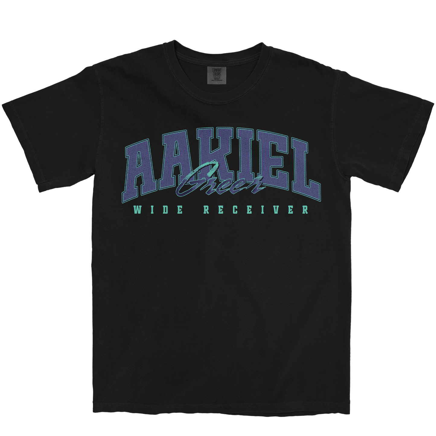 AAKIEL GREER RETRO BLACK TEE