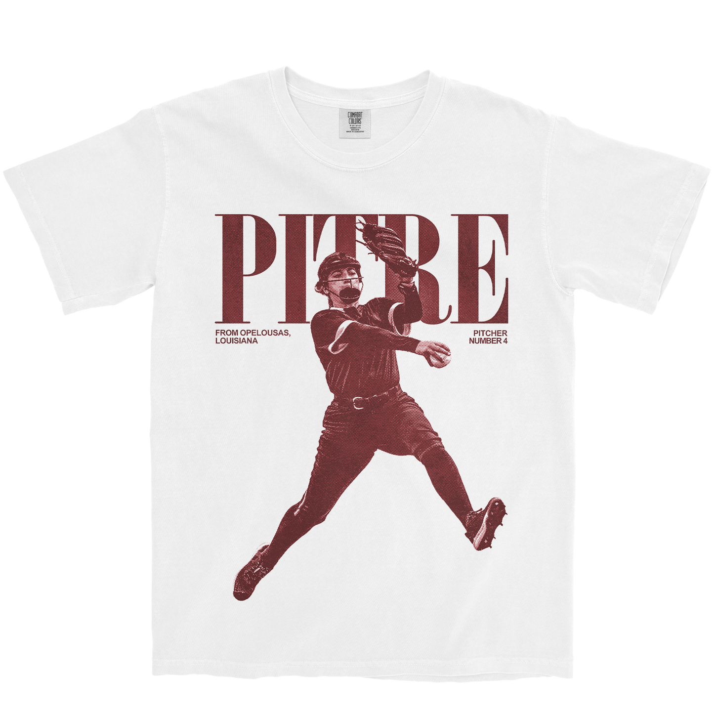 MALLORY PITRE VINTAGE WHITE TEE
