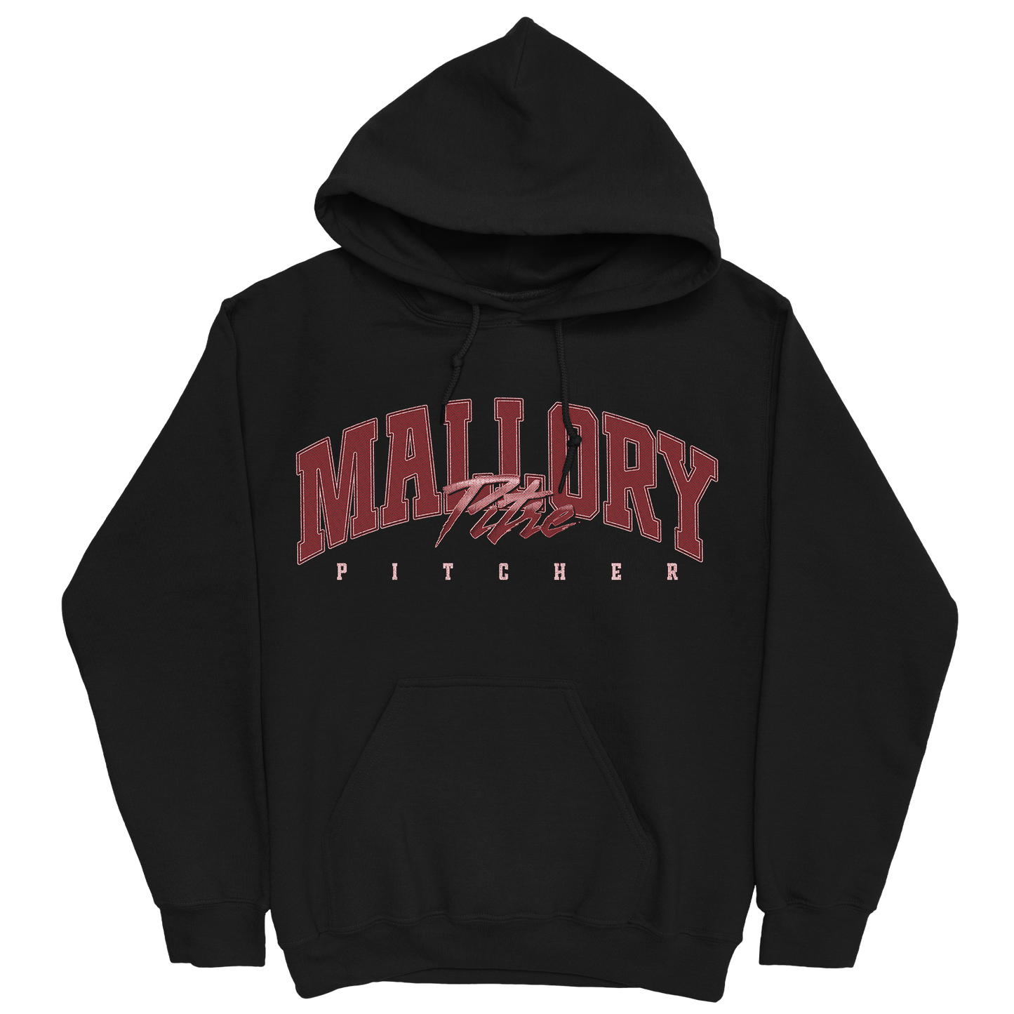 MALLORY PITRE RETRO BLACK HOODIE