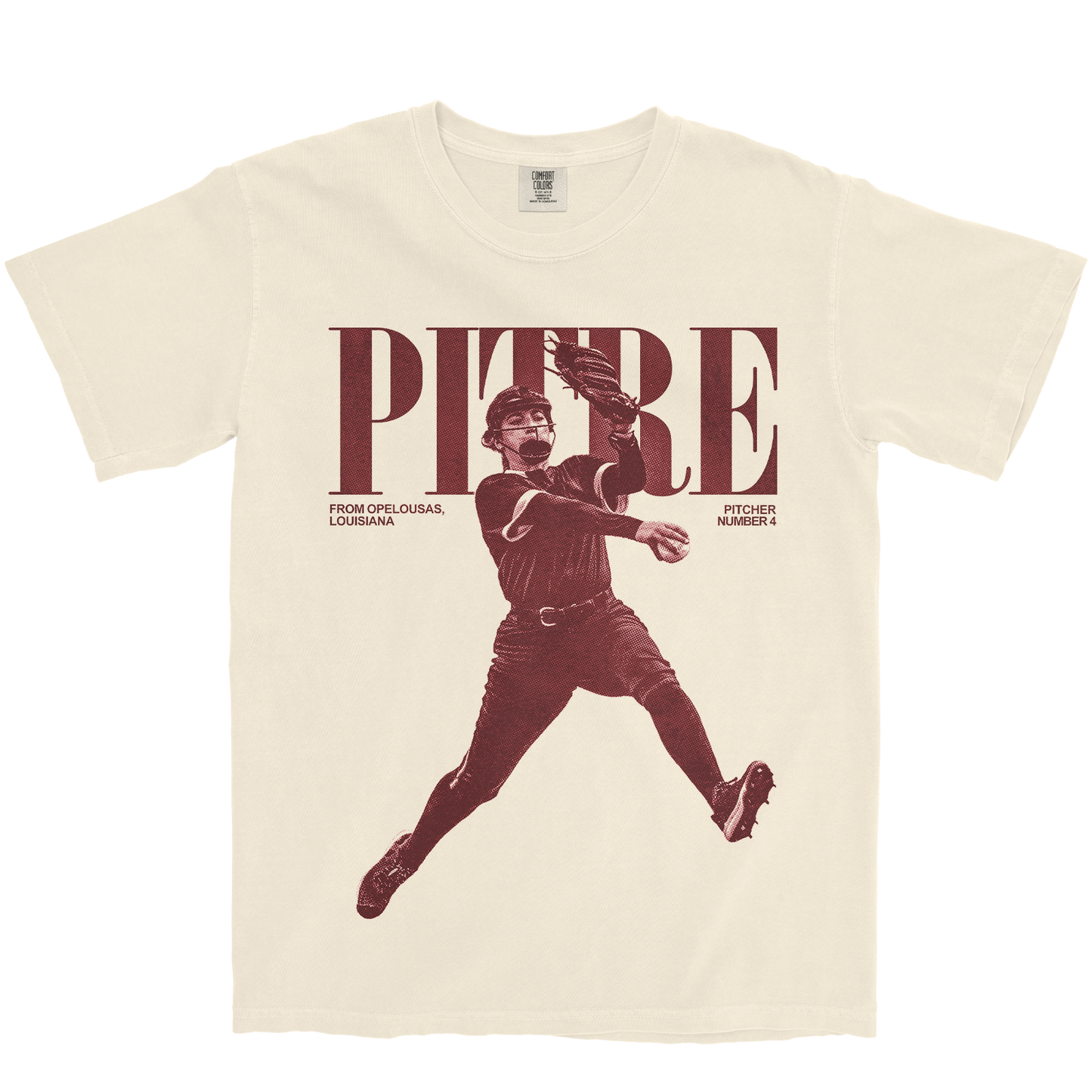 MALLORY PITRE VINTAGE IVORY TEE