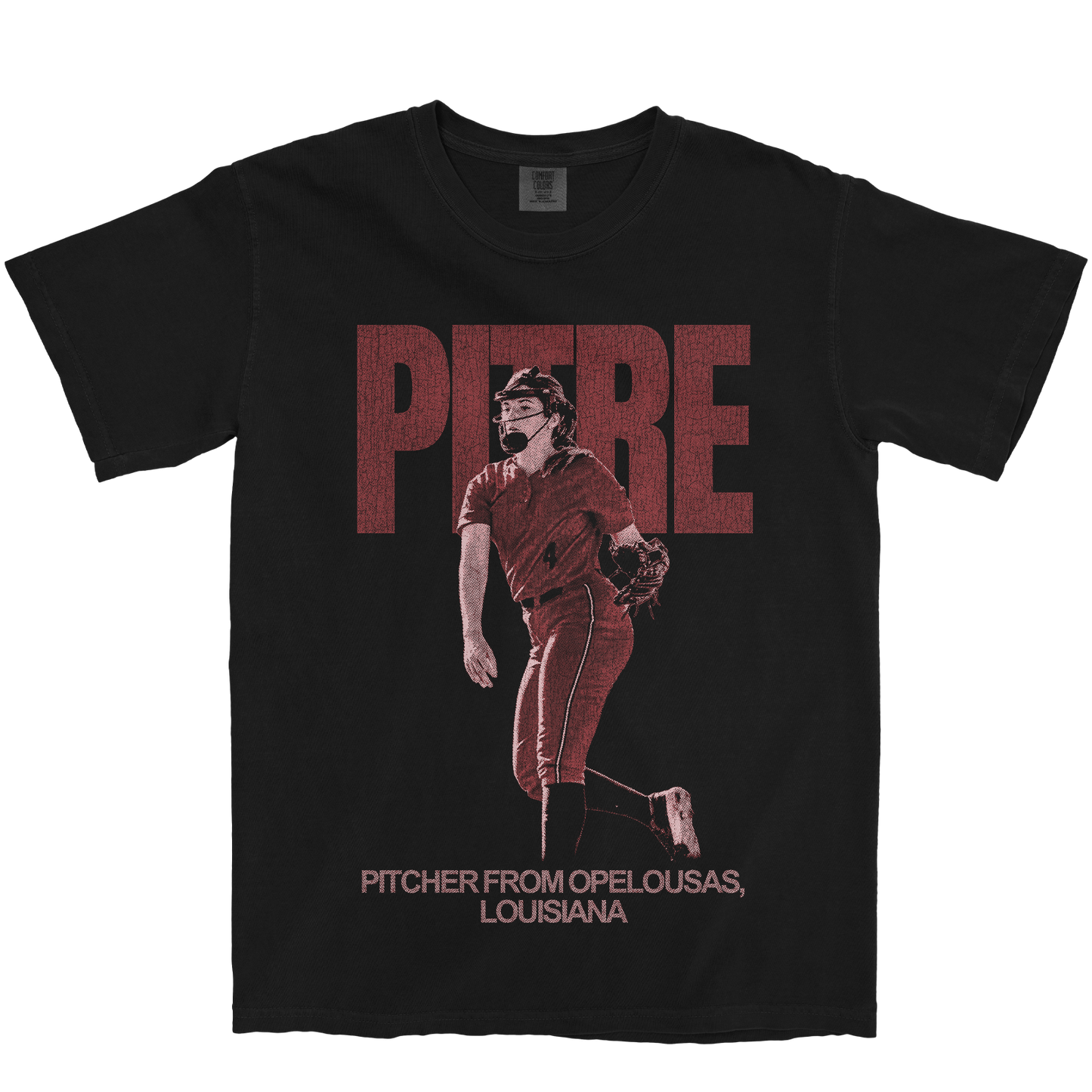MALLORY PITRE VINTAGE BLACK TEE