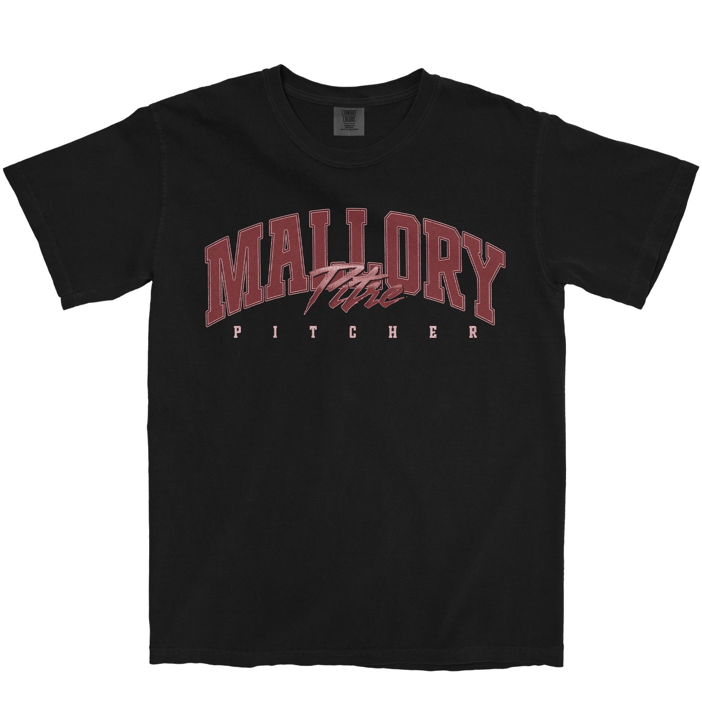 MALLORY PITRE RETRO BLACK TEE