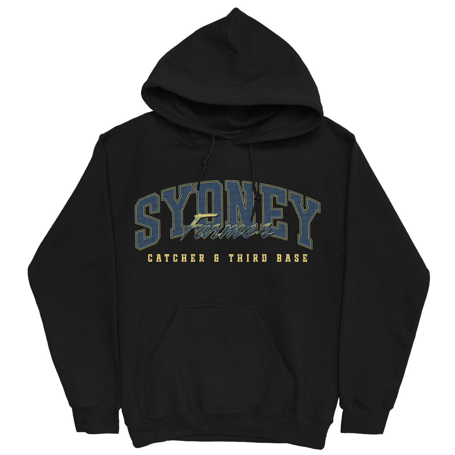 SYDNEY FARMER RETRO BLACK HOODIE