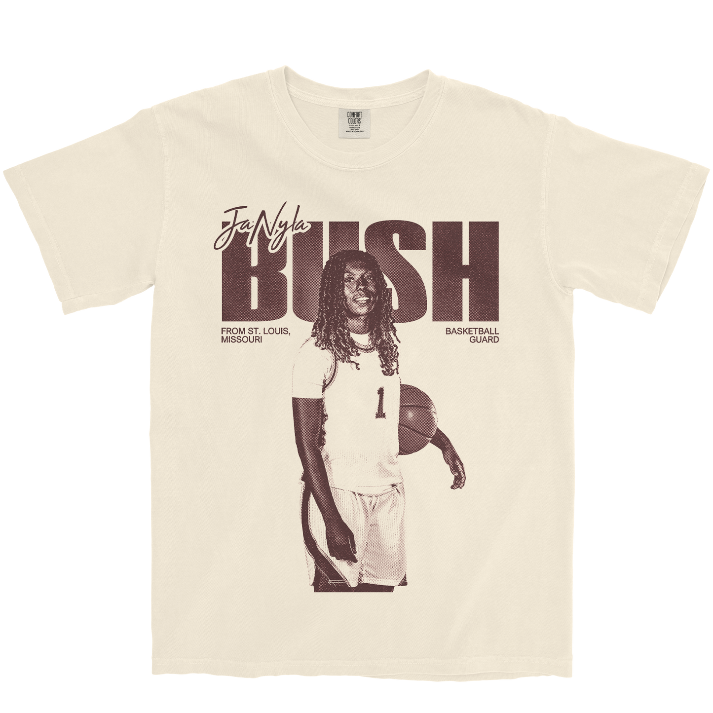 JANYLA BUSH VINTAGE IVORY TEE