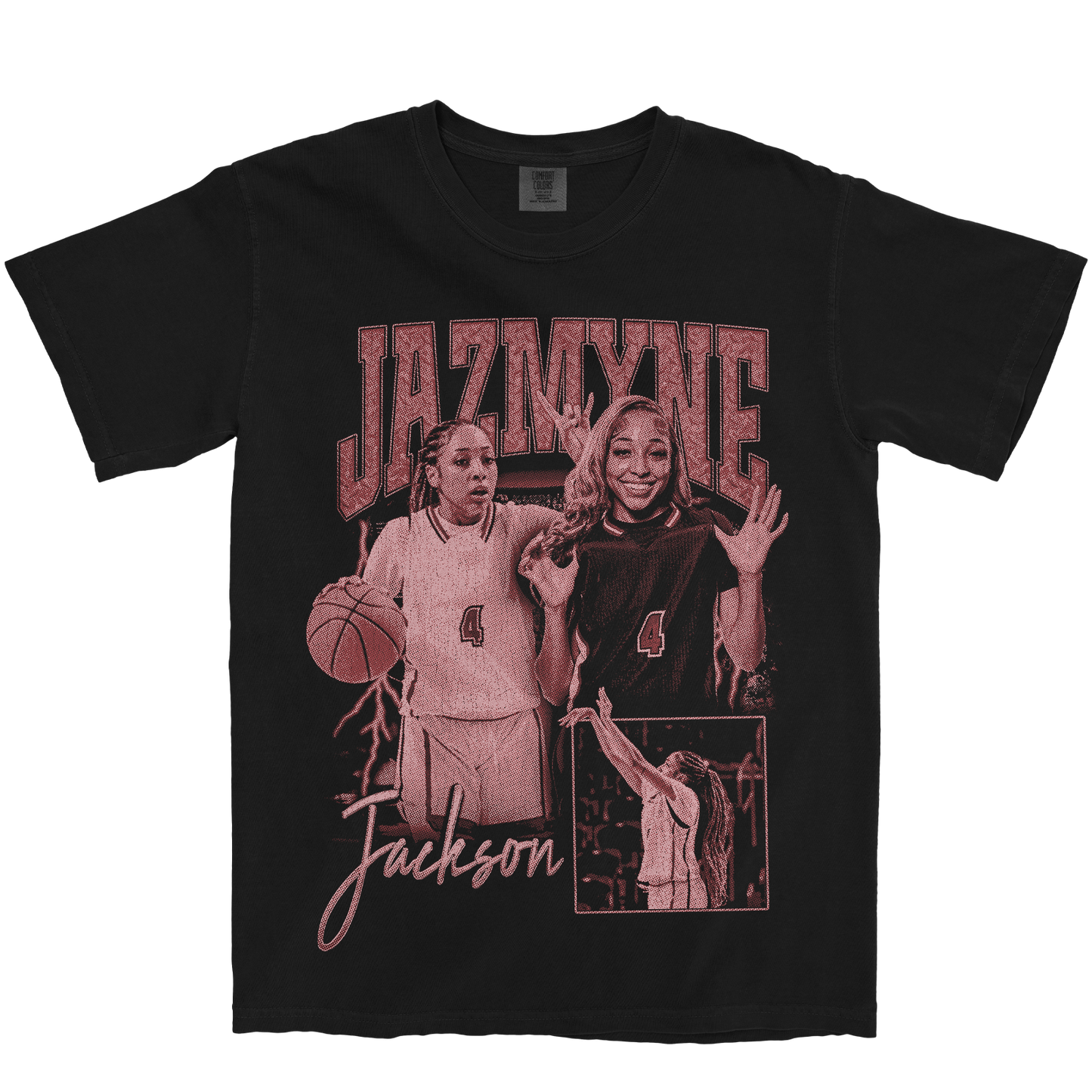 JAZMYNE JACKSON GRAPHIC BLACK TEE