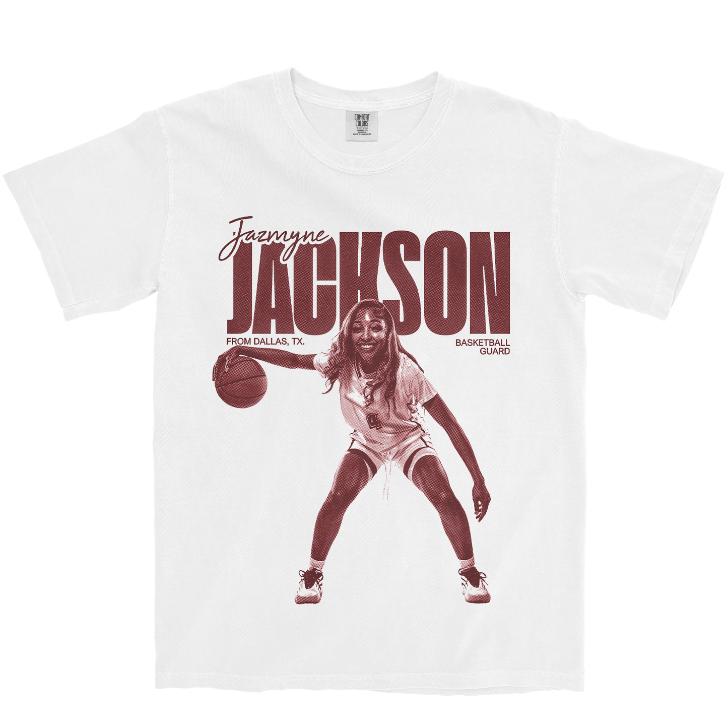 JAZMYNE JACKSON VINTAGE WHITE TEE
