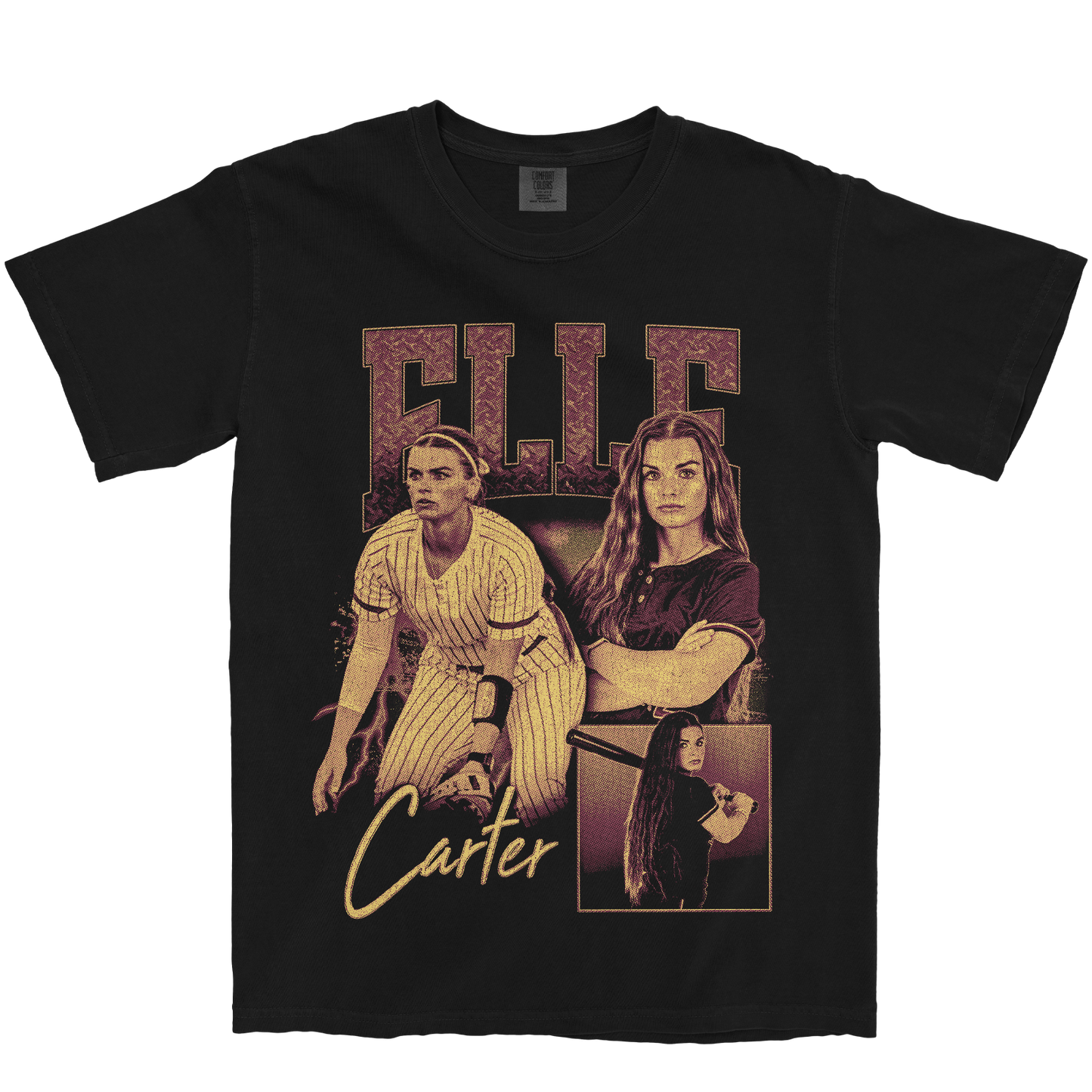ELLE CARTER GRAPHIC BLACK TEE