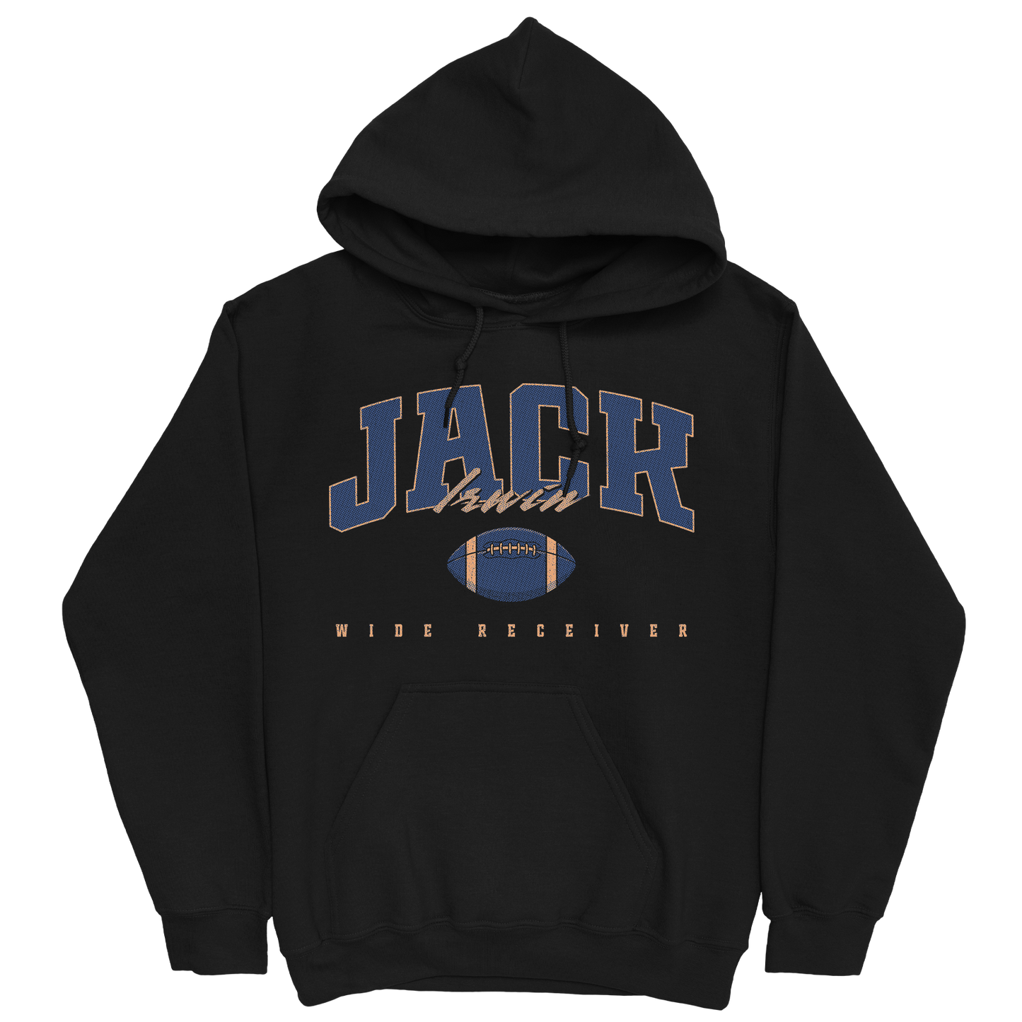 JACK IRWIN FOOTBALL BLACK HOODIE
