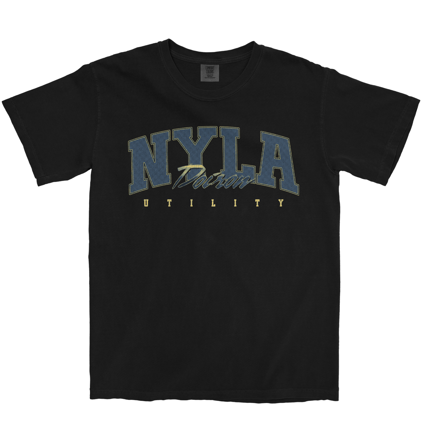 NYLA DOIRON RETRO BLACK TEE