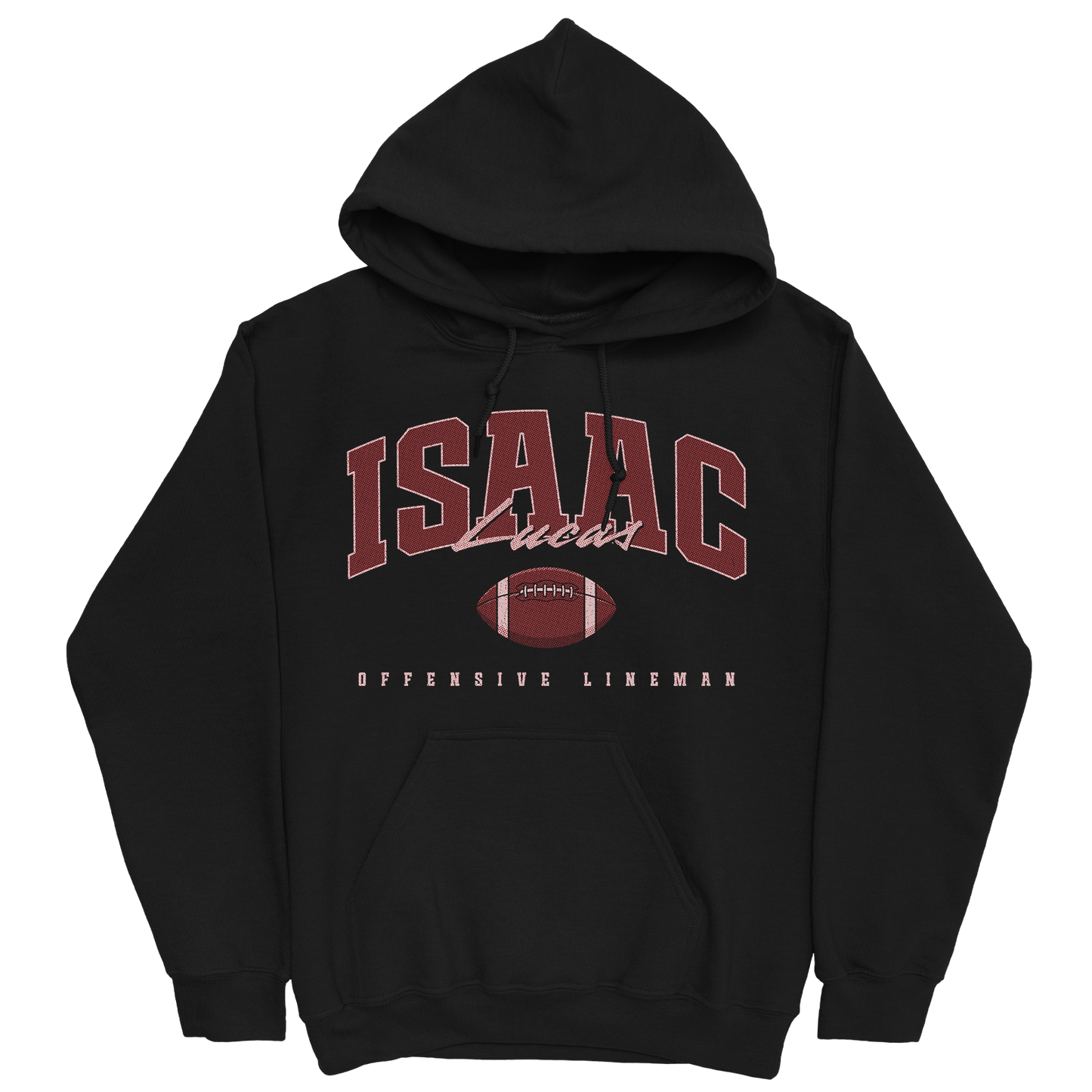ISAAC LUCAS RETRO BLACK HOODIE