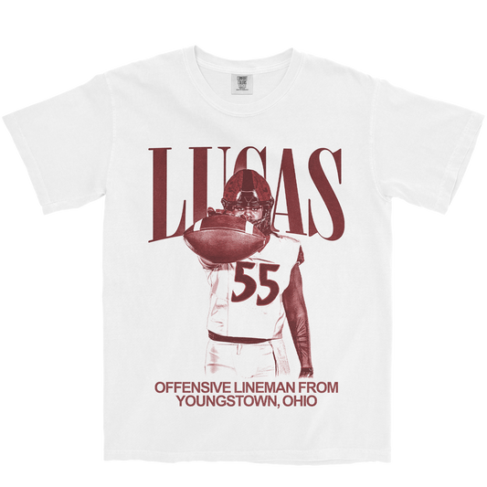 ISAAC LUCAS VINTAGE WHITE TEE