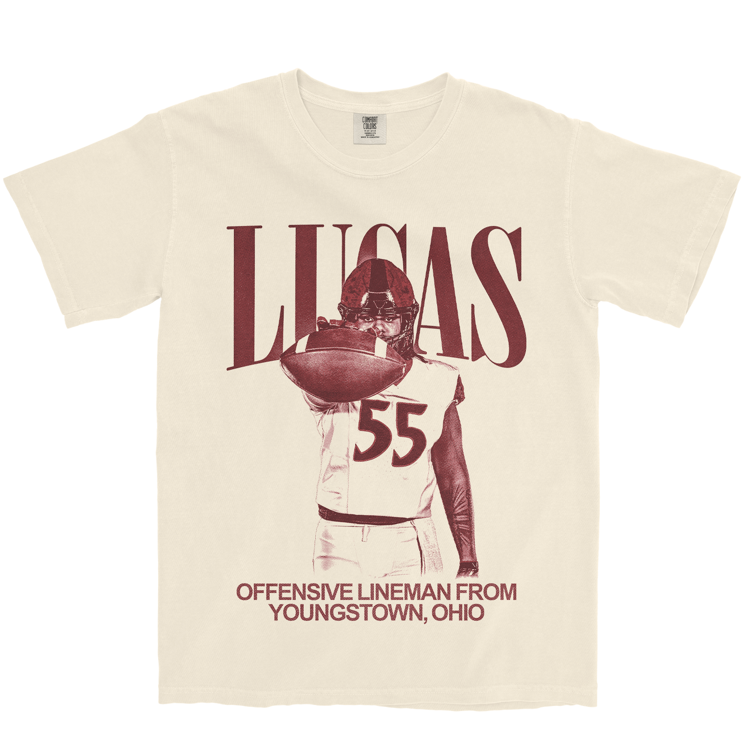 ISAAC LUCAS VINTAGE IVORY TEE