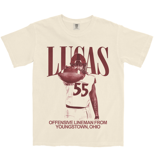 ISAAC LUCAS VINTAGE IVORY TEE