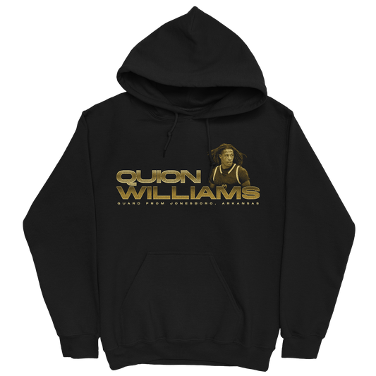QUION WILLIAMS RETRO BLACK HOODIE