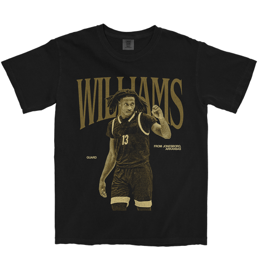 QUION WILLIAMS VINTAGE BLACK TEE
