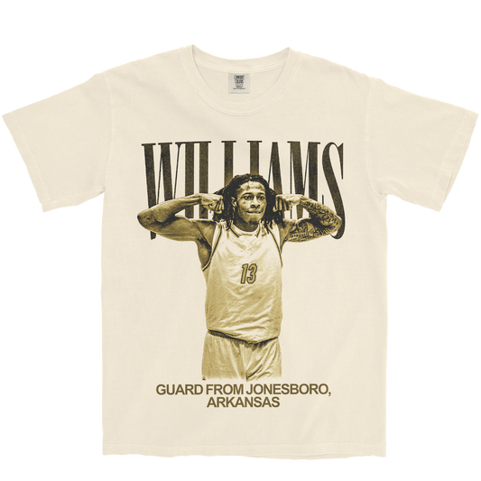 QUION WILLIAMS VINTAGE IVORY TEE