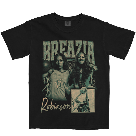 BREAZIA ROBINSON GRAPHIC BLACK TEE