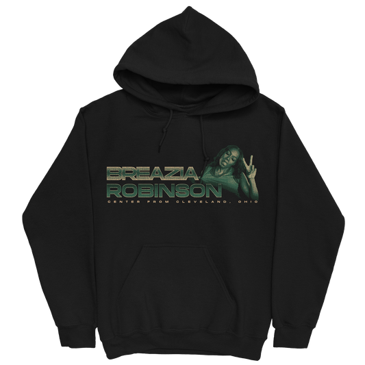 BREAZIA ROBINSON RETRO BLACK HOODIE