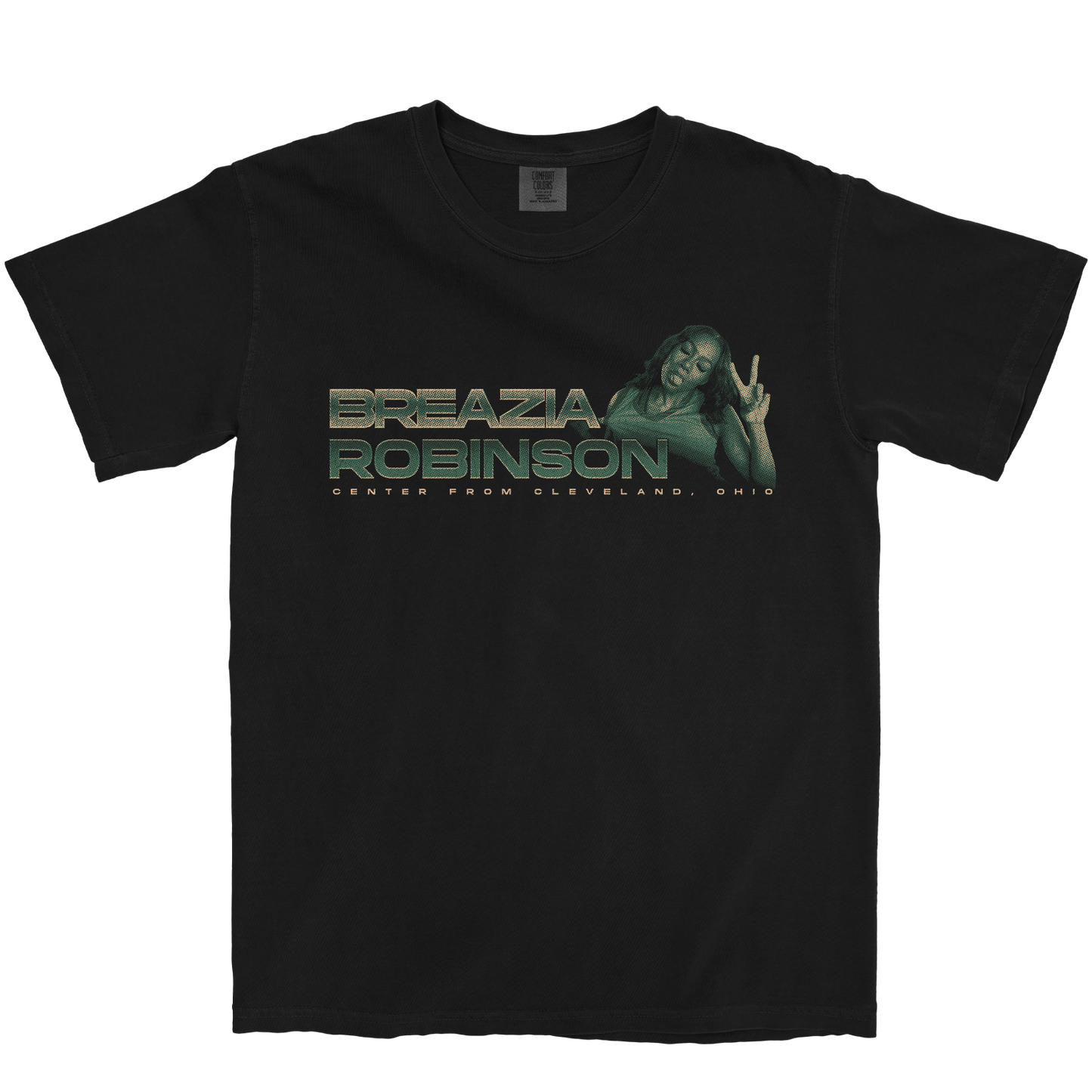 BREAZIA ROBINSON RETRO BLACK TEE