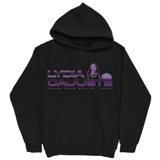 LYDIA CAJUSTE RETRO BLACK HOODIE