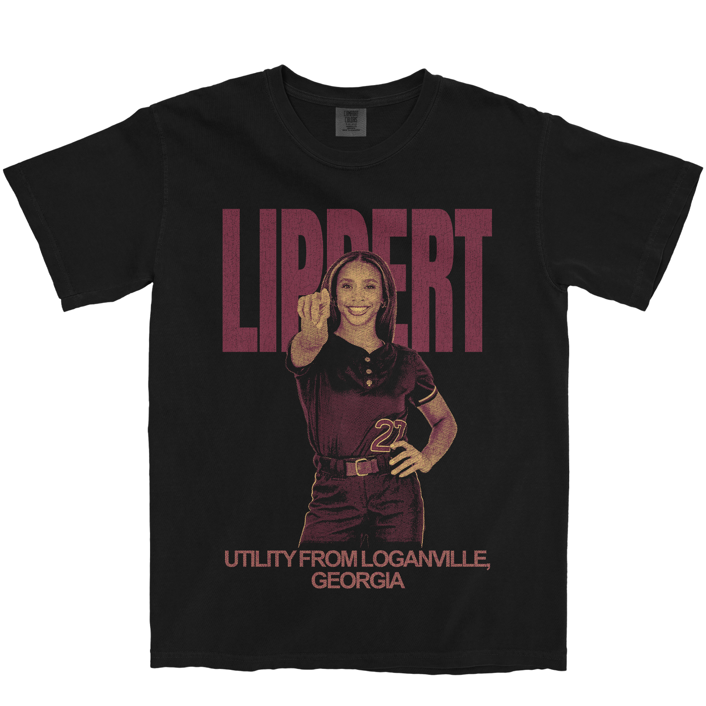 BROOKLIN LIPPERT VINTAGE BLACK TEE