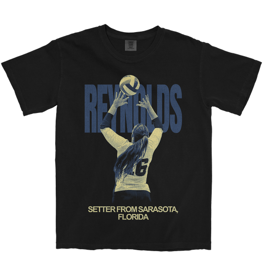 ASHLEY REYNOLDS VINTAGE BLACK TEE