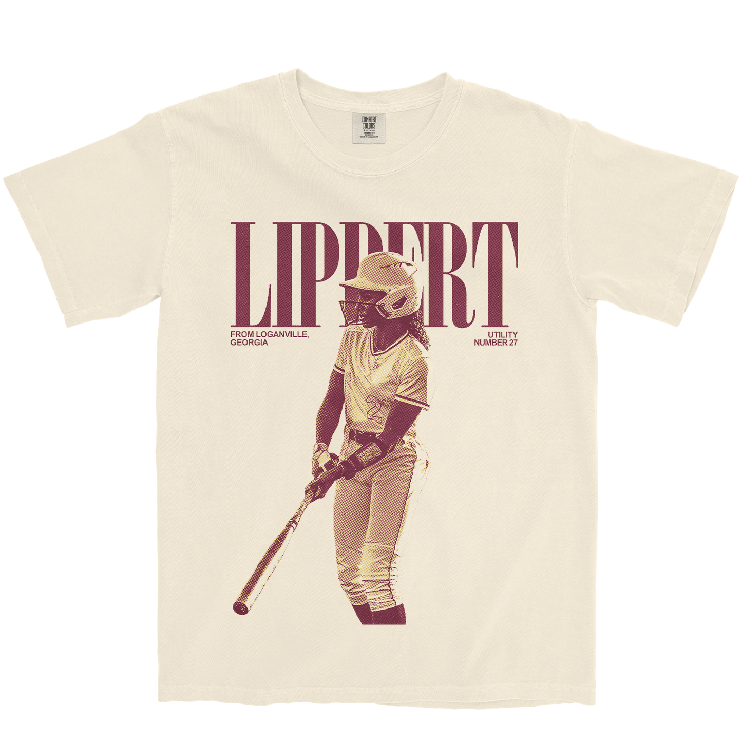 BROOKLIN LIPPERT VINTAGE IVORY TEE