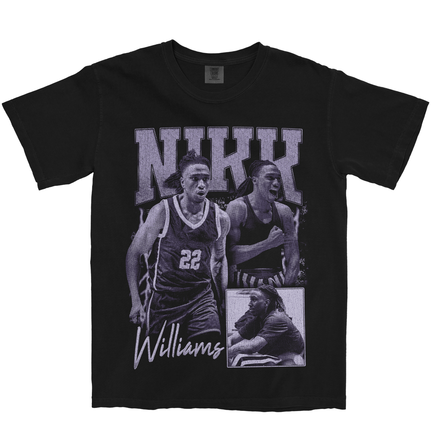 NIKK WILLIAMS GRAPHIC BLACK TEE