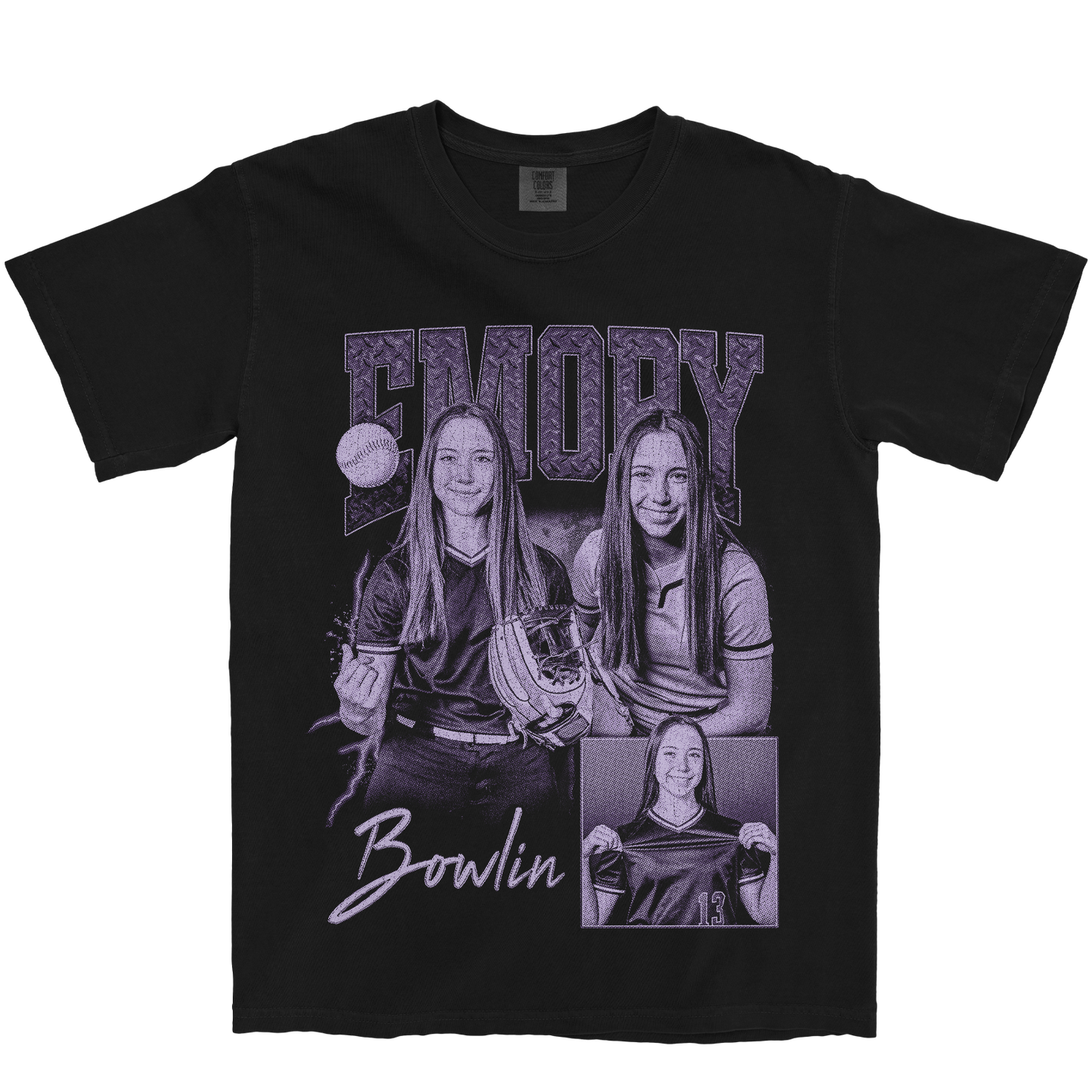 EMORY BOWLIN GRAPHIC BLACK TEE