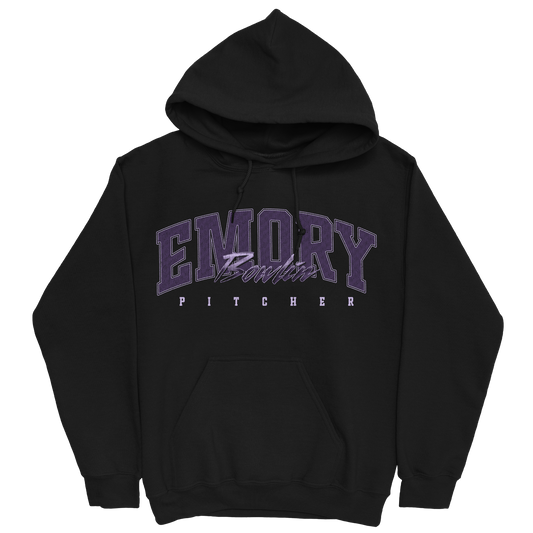EMORY BOWLIN RETRO BLACK HOODIE