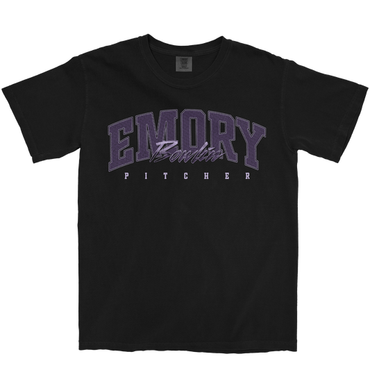 EMORY BOWLIN RETRO BLACK TEE