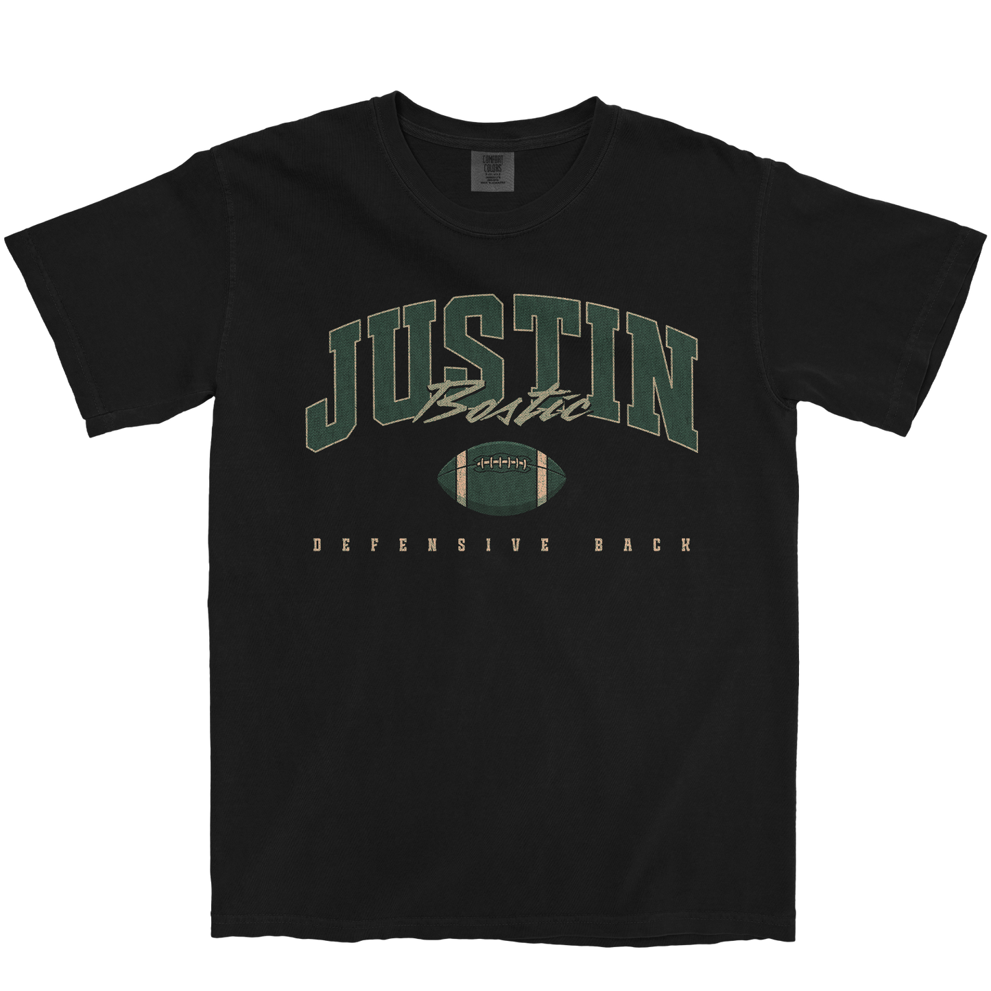 JUSTIN BOSTIC RETRO BLACK TEE