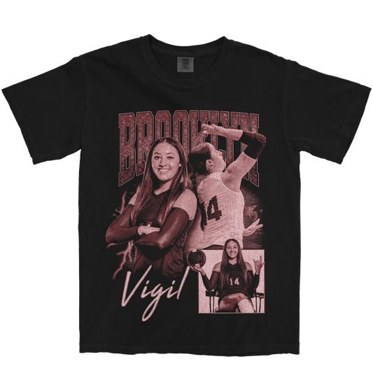 BROOKLYN VIGIL GRAPHIC BLACK TEE