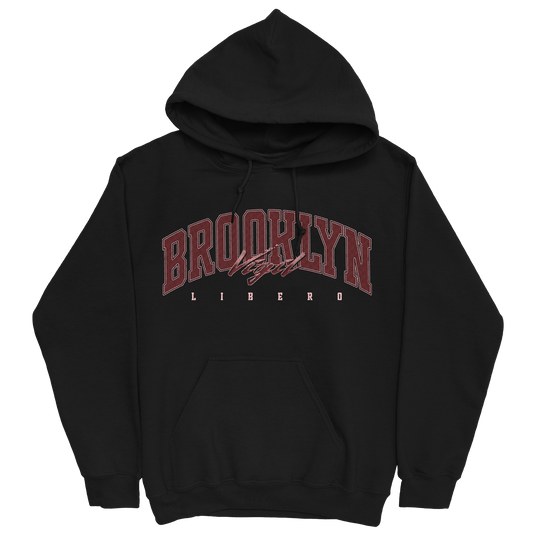 BROOKLYN VIGIL RETRO BLACK HOODIE