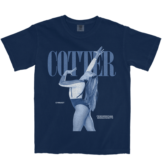 TALIA COTTER VINTAGE NAVY TEE