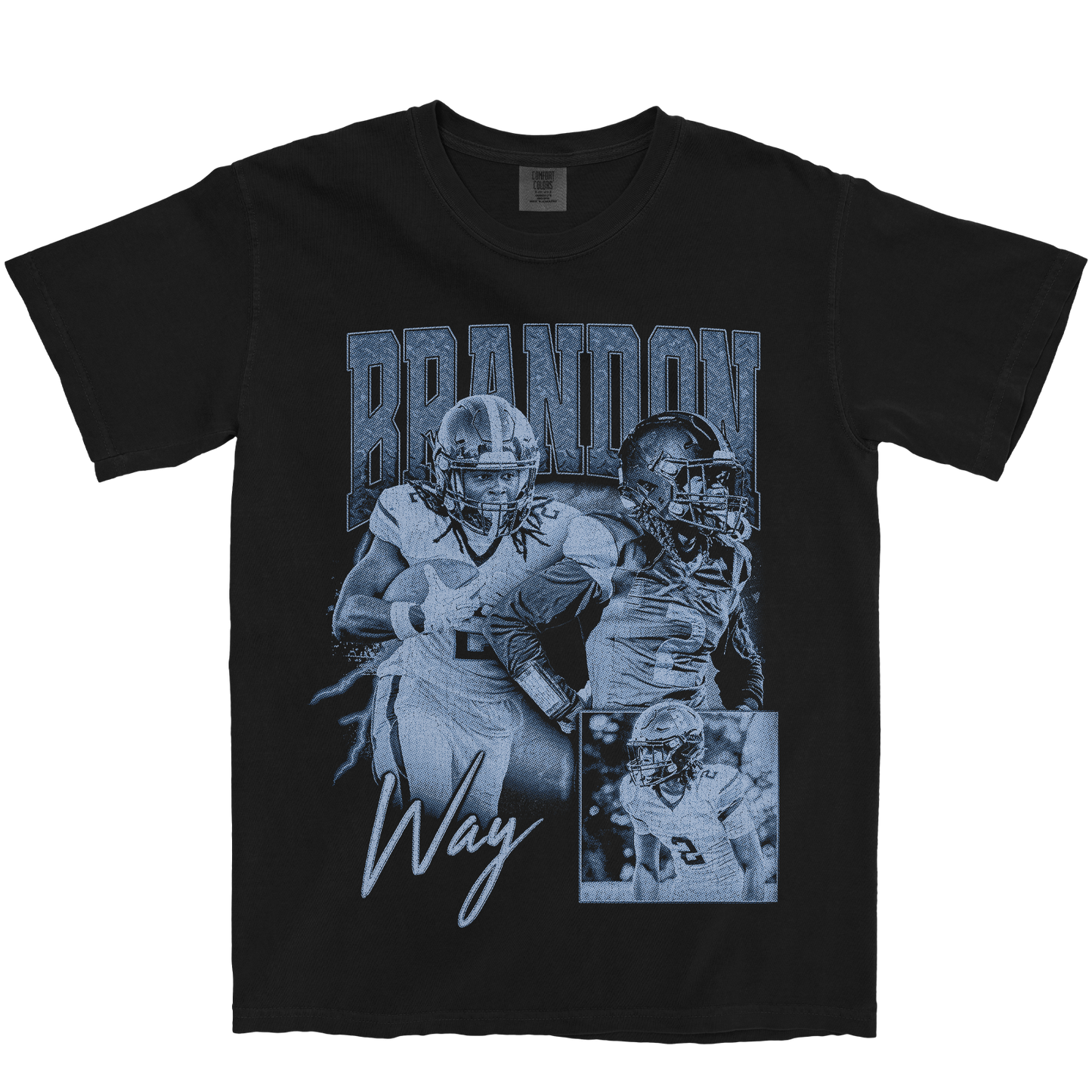 BRANDON WAY GRAPHIC BLACK TEE