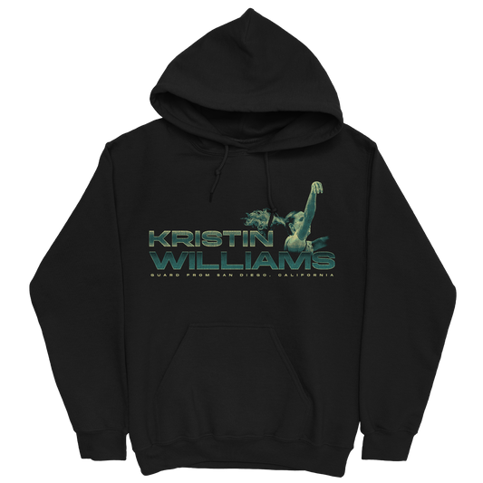 KRISTIN WILLIAMS RETRO BLACK HOODIE