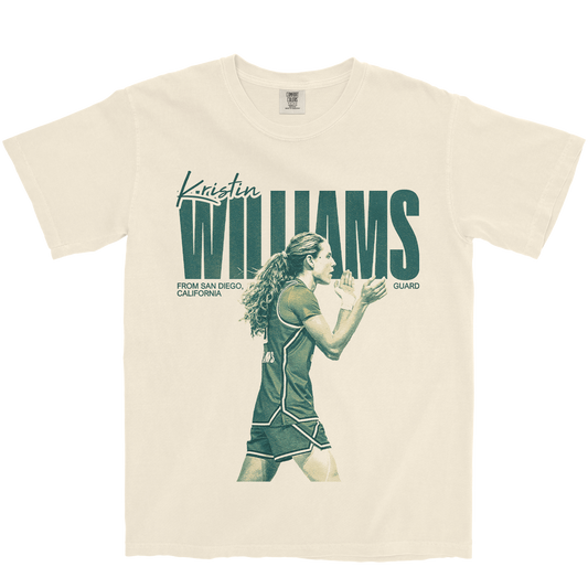 KRISTIN WILLIAMS IVORY WHITE TEE