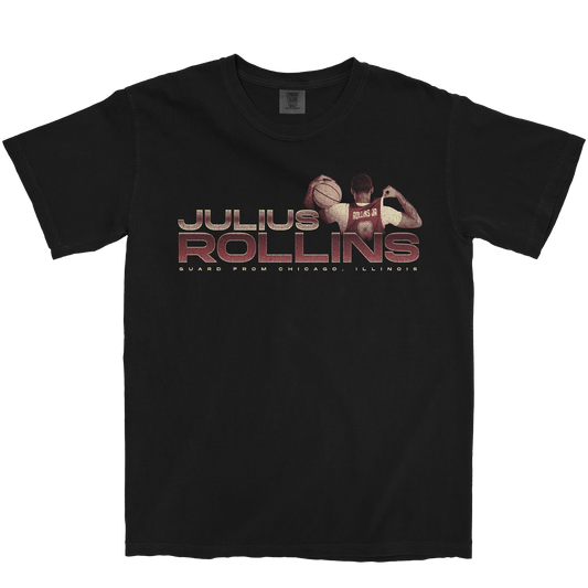 JULIUS ROLLINS RETRO BLACK TEE