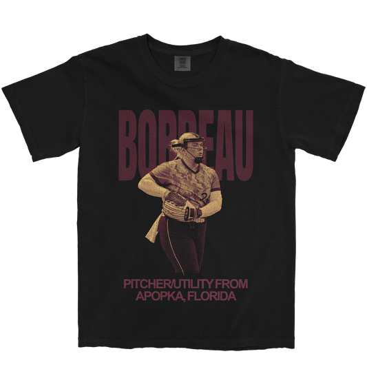 BRISTIN BORDEAU VINTAGE BLACK TEE