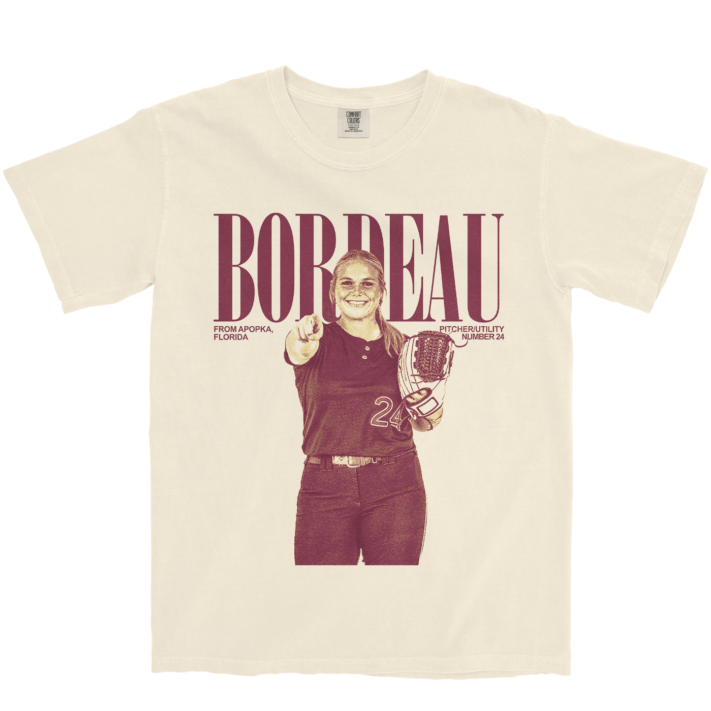 BRISTIN BORDEAU VINTAGE IVORY TEE