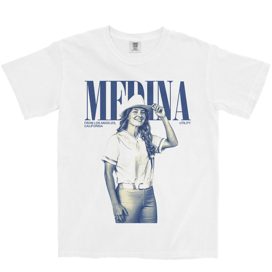 DEVON MEDINA VINTAGE WHITE TEE