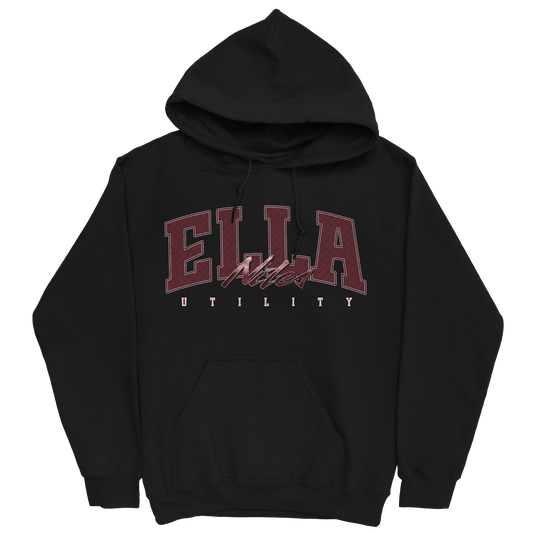 ELLA NILES RETRO BLACK HOODIE